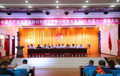 弘揚先鋒精神 續寫奮進篇章|寶泰隆舉行慶祝建黨101周年暨“七一”表彰大會